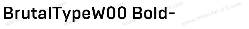 BrutalTypeW00 Bold字体转换